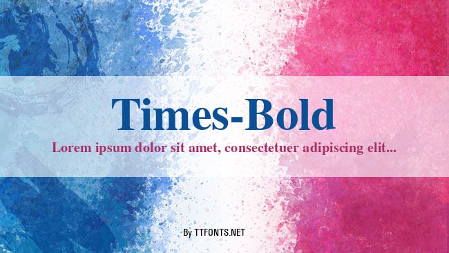 Times-Bold example