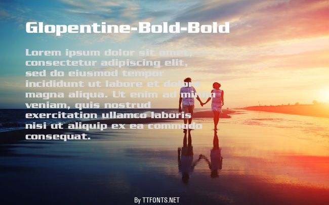 Glopentine-Bold-Bold example