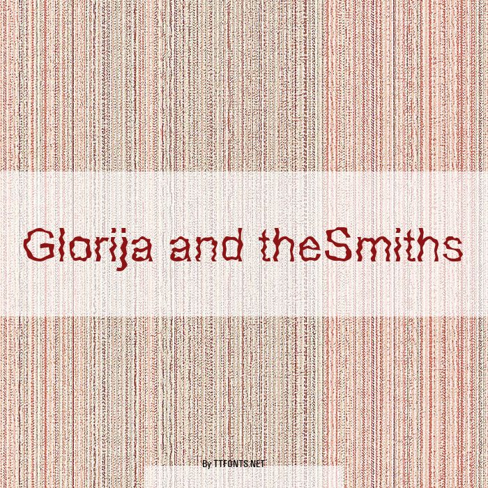 Glorija and theSmiths example
