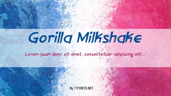 Gorilla Milkshake example