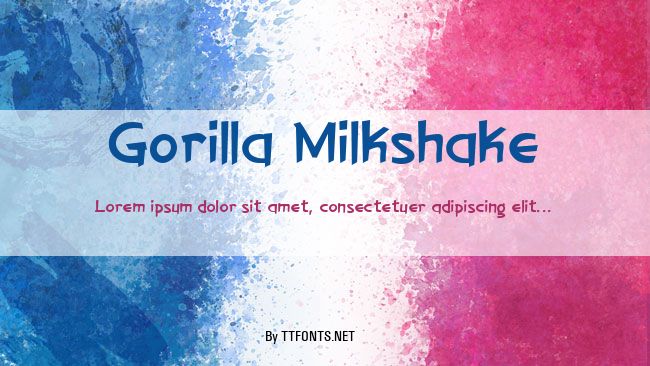 Gorilla Milkshake example