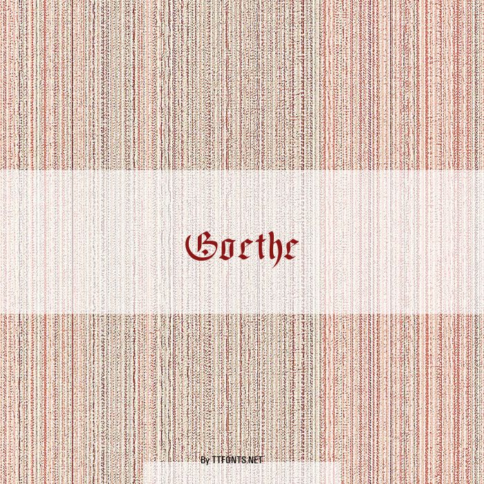 Goethe example