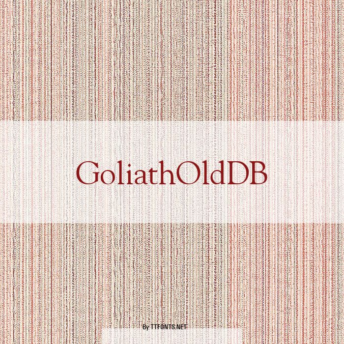 GoliathOldDB example