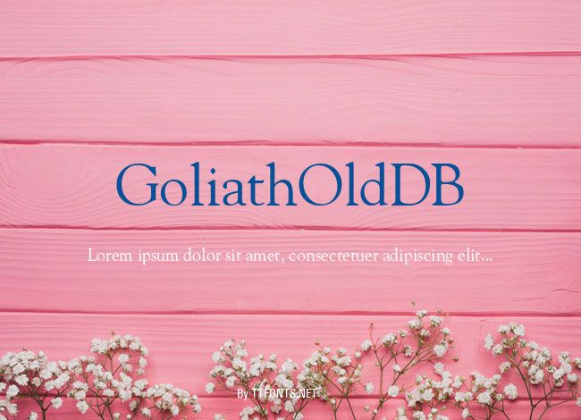 GoliathOldDB example