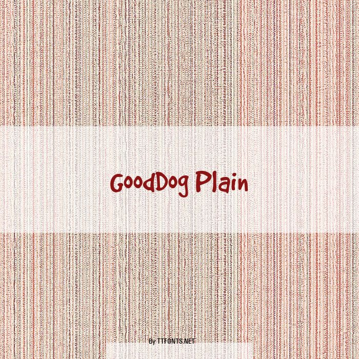 GoodDog Plain example