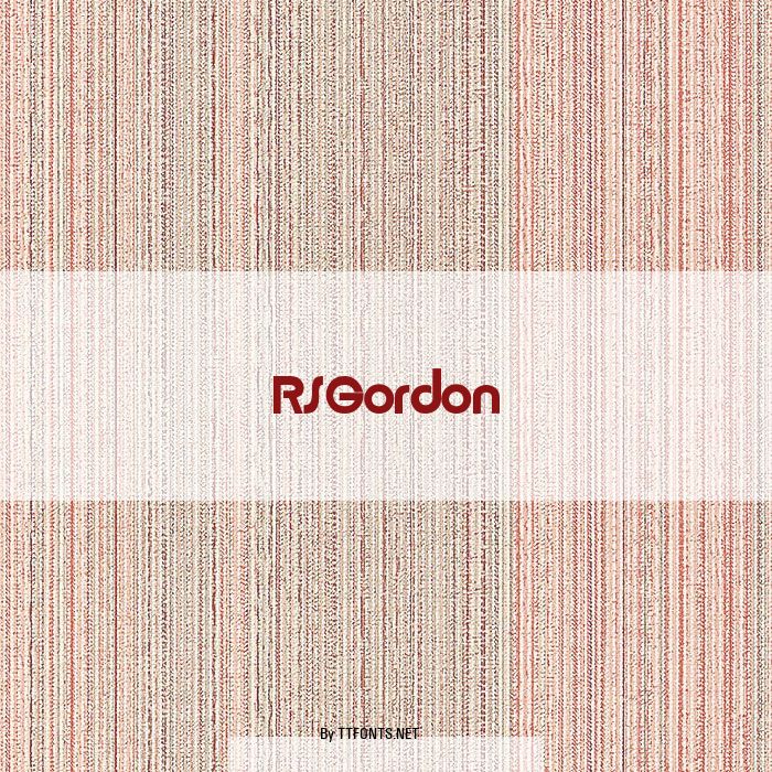 RSGordon example