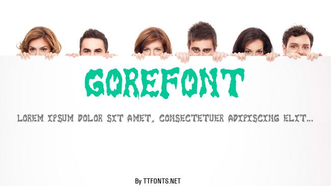 GoreFont example