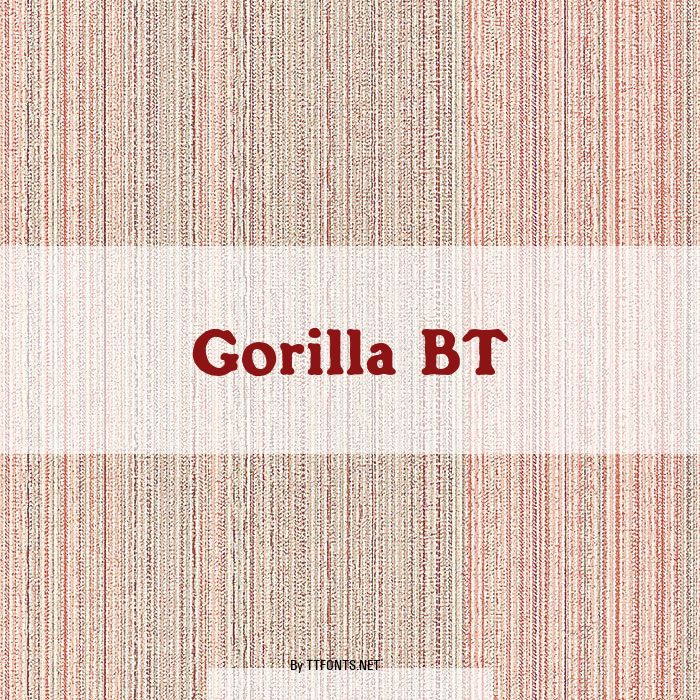 Gorilla BT example
