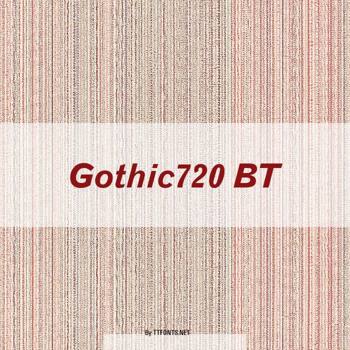 Gothic720 BT example