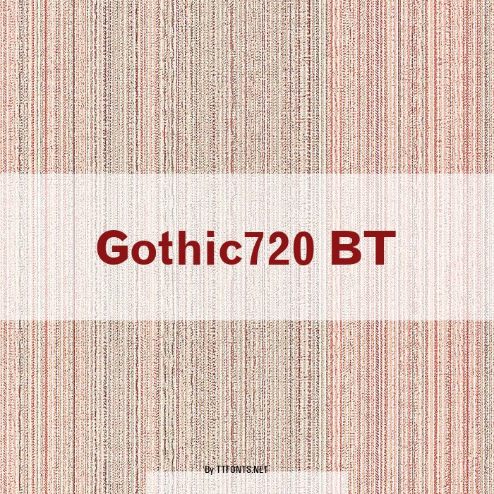 Gothic720 BT example