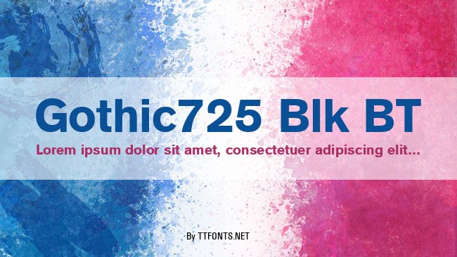 Gothic725 Blk BT example