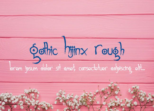 Gothic Hijinx Rough example