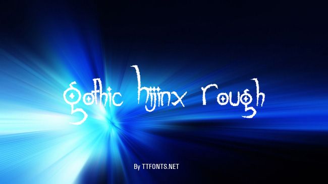 Gothic Hijinx Rough example