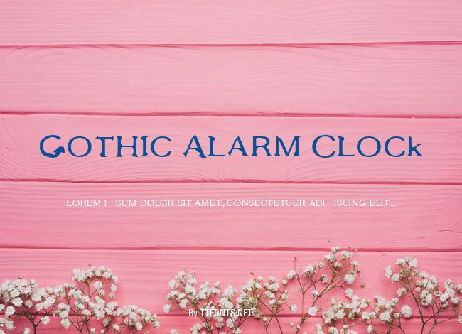 Gothic Alarm Clock example