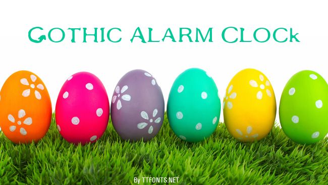 Gothic Alarm Clock example