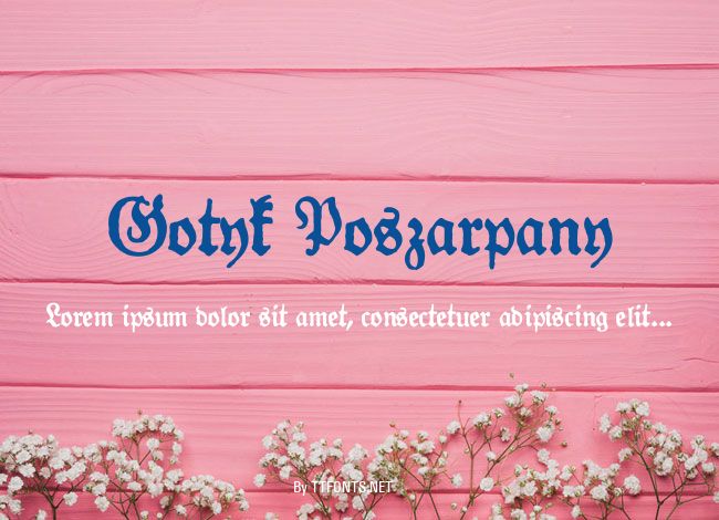 Gotyk Poszarpany example