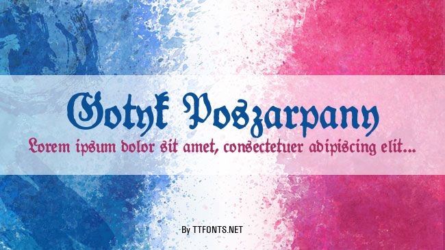 Gotyk Poszarpany example