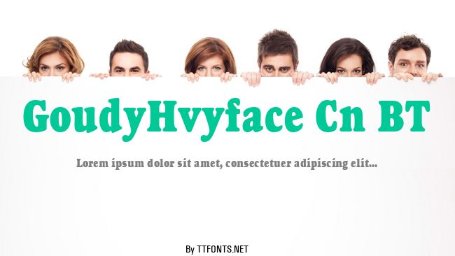GoudyHvyface Cn BT example