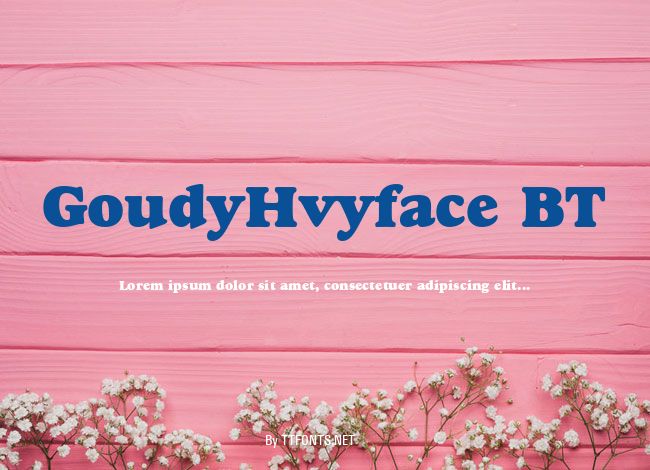 GoudyHvyface BT example