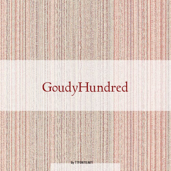 GoudyHundred example