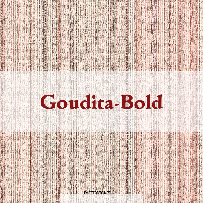 Goudita-Bold example
