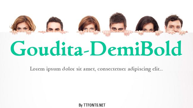 Goudita-DemiBold example