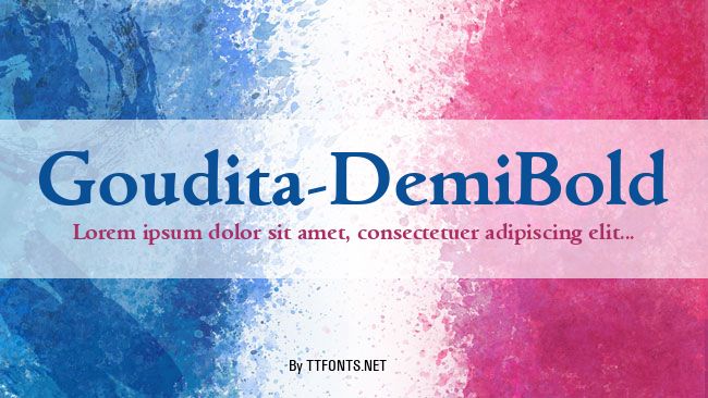 Goudita-DemiBold example