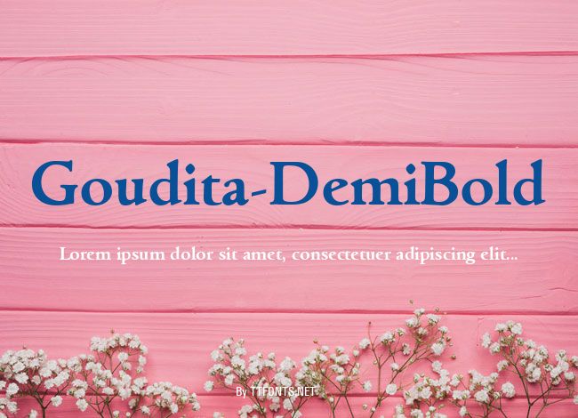 Goudita-DemiBold example