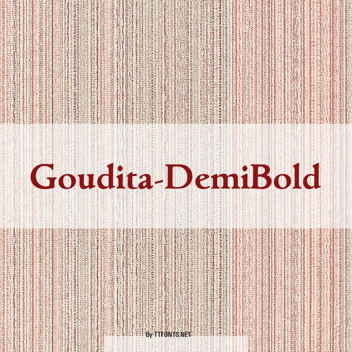 Goudita-DemiBold example