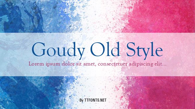 Goudy Old Style example
