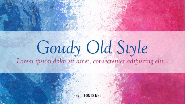 Goudy Old Style example