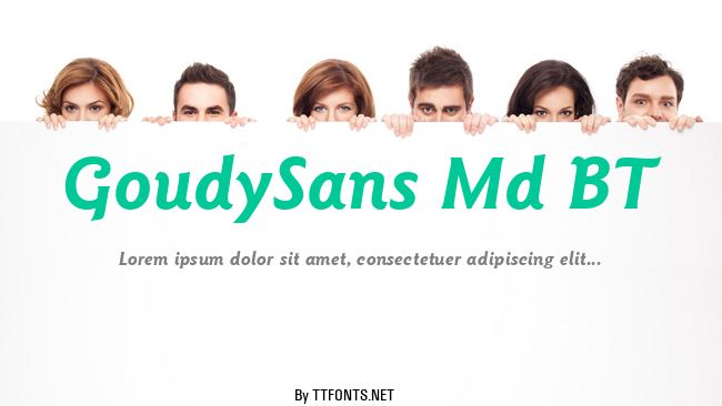GoudySans Md BT example