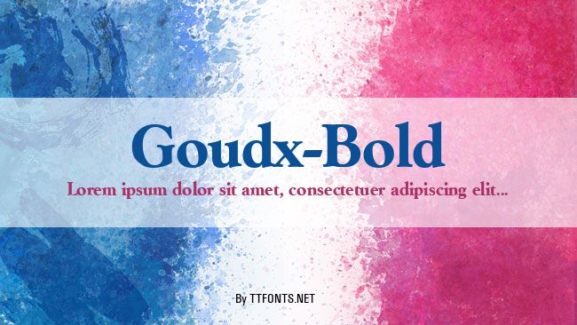 Goudx-Bold example
