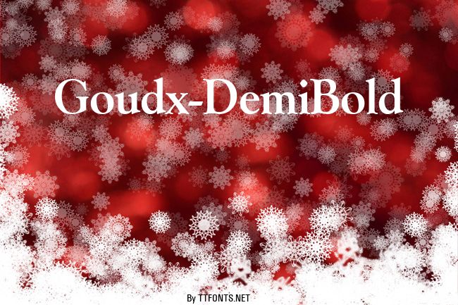 Goudx-DemiBold example