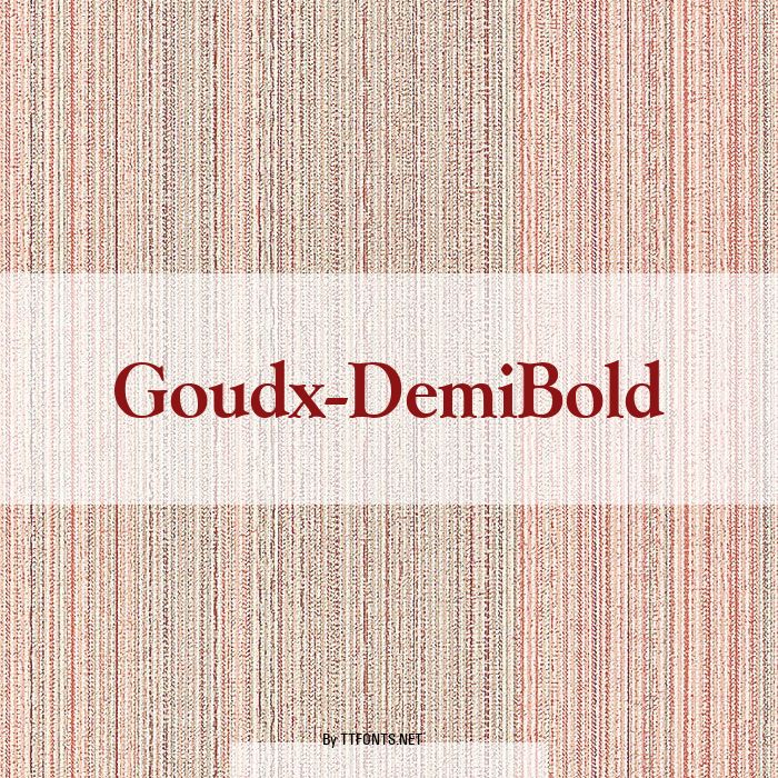 Goudx-DemiBold example