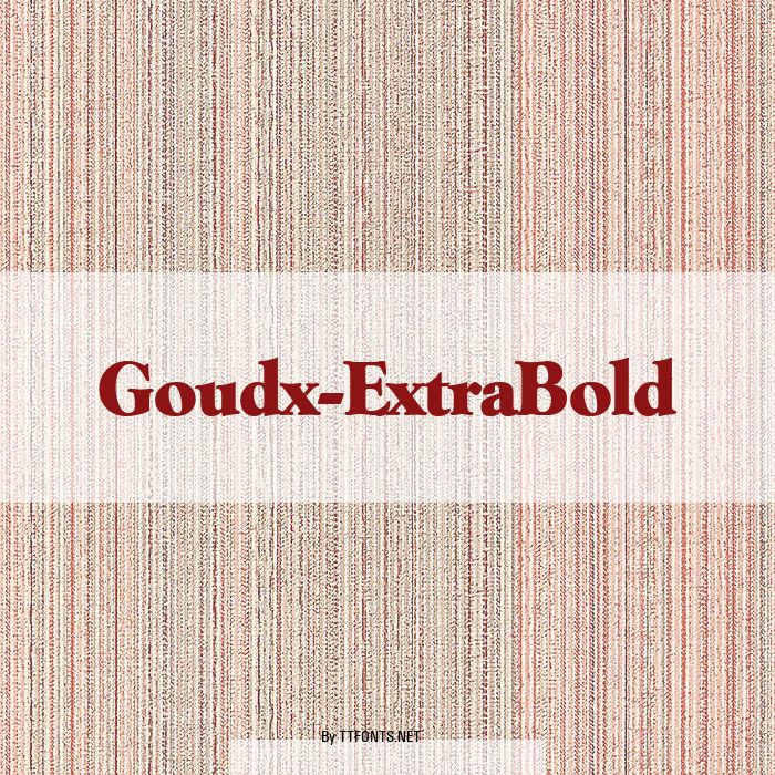 Goudx-ExtraBold example
