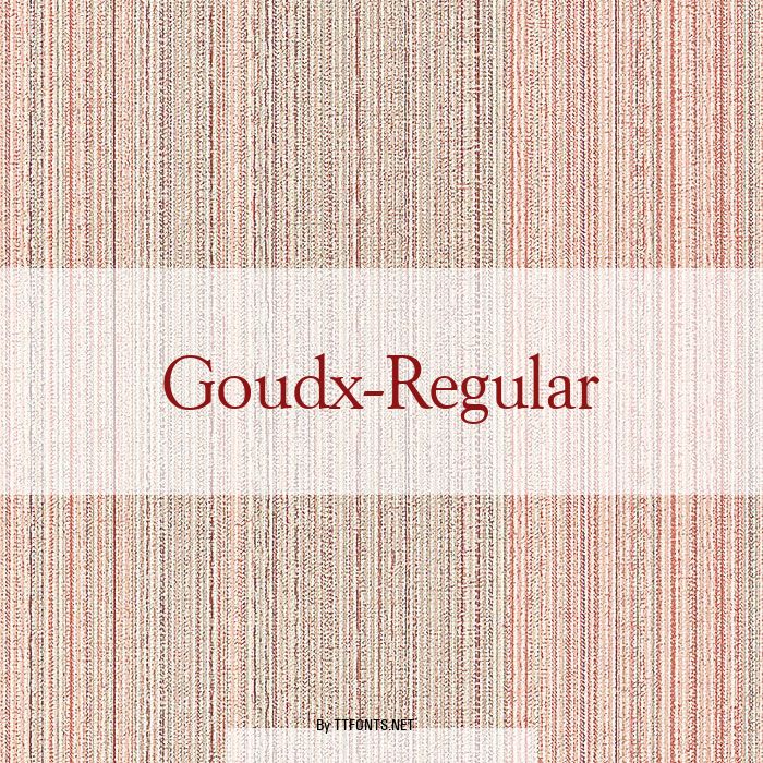 Goudx-Regular example