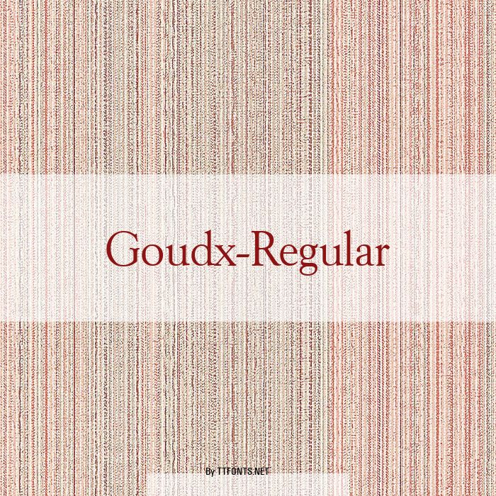 Goudx-Regular example