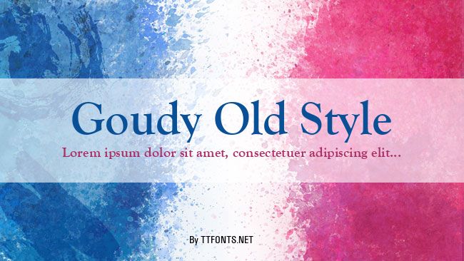 Goudy Old Style example