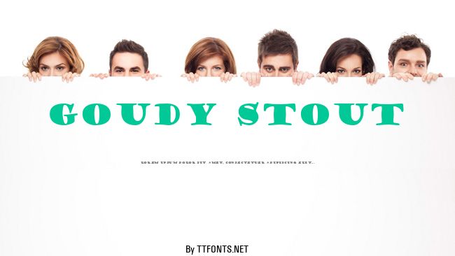 Goudy Stout example