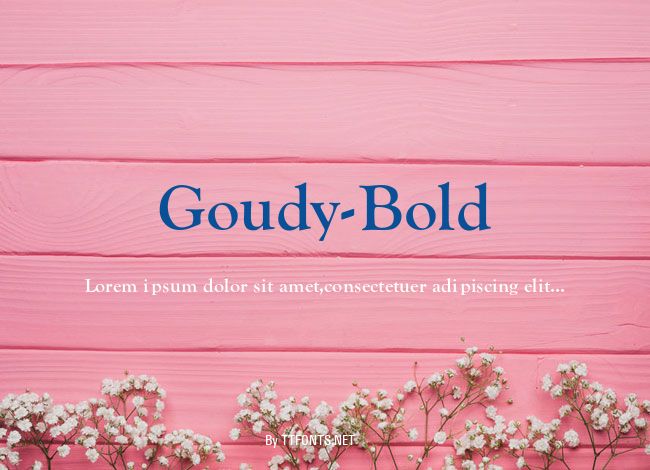 Goudy-Bold example