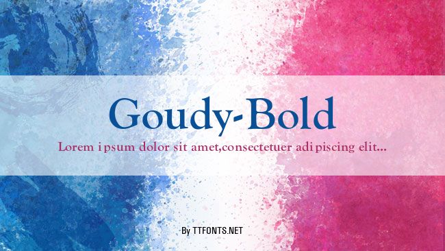 Goudy-Bold example