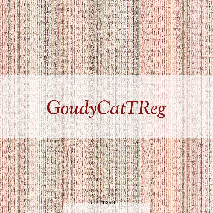 GoudyCatTReg example
