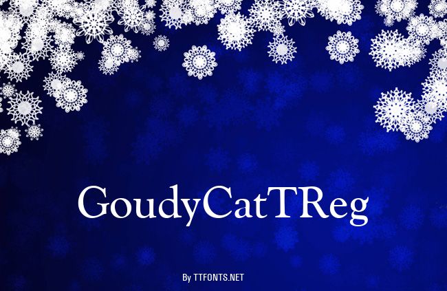 GoudyCatTReg example