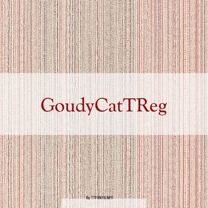 GoudyCatTReg example