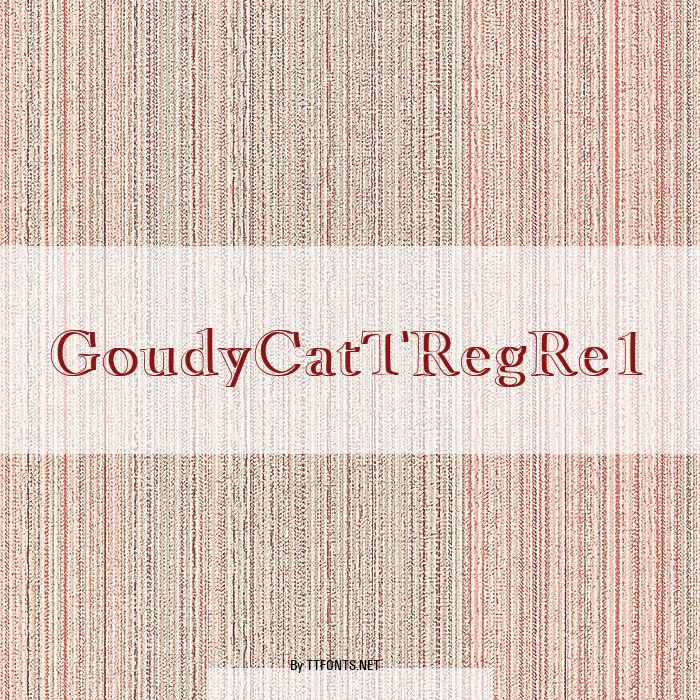 GoudyCatTRegRe1 example