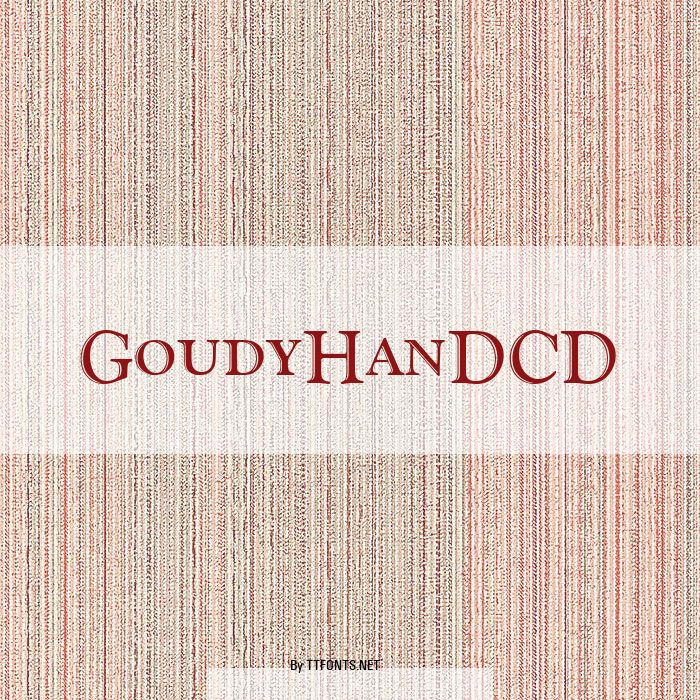 GoudyHanDCD example