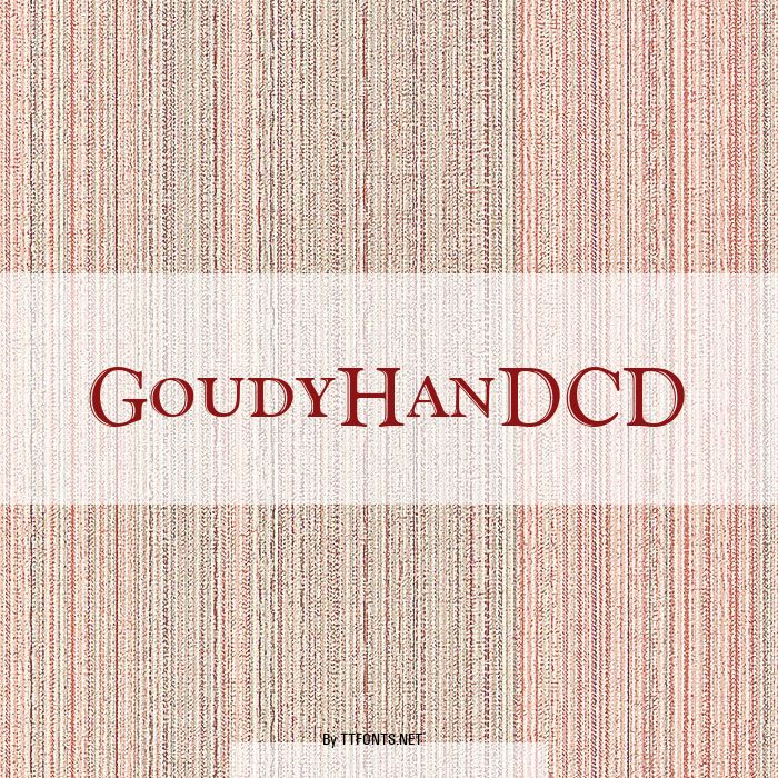 GoudyHanDCD example