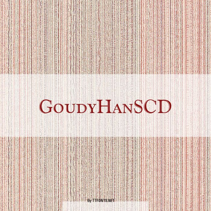 GoudyHanSCD example