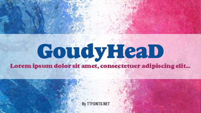 GoudyHeaD example